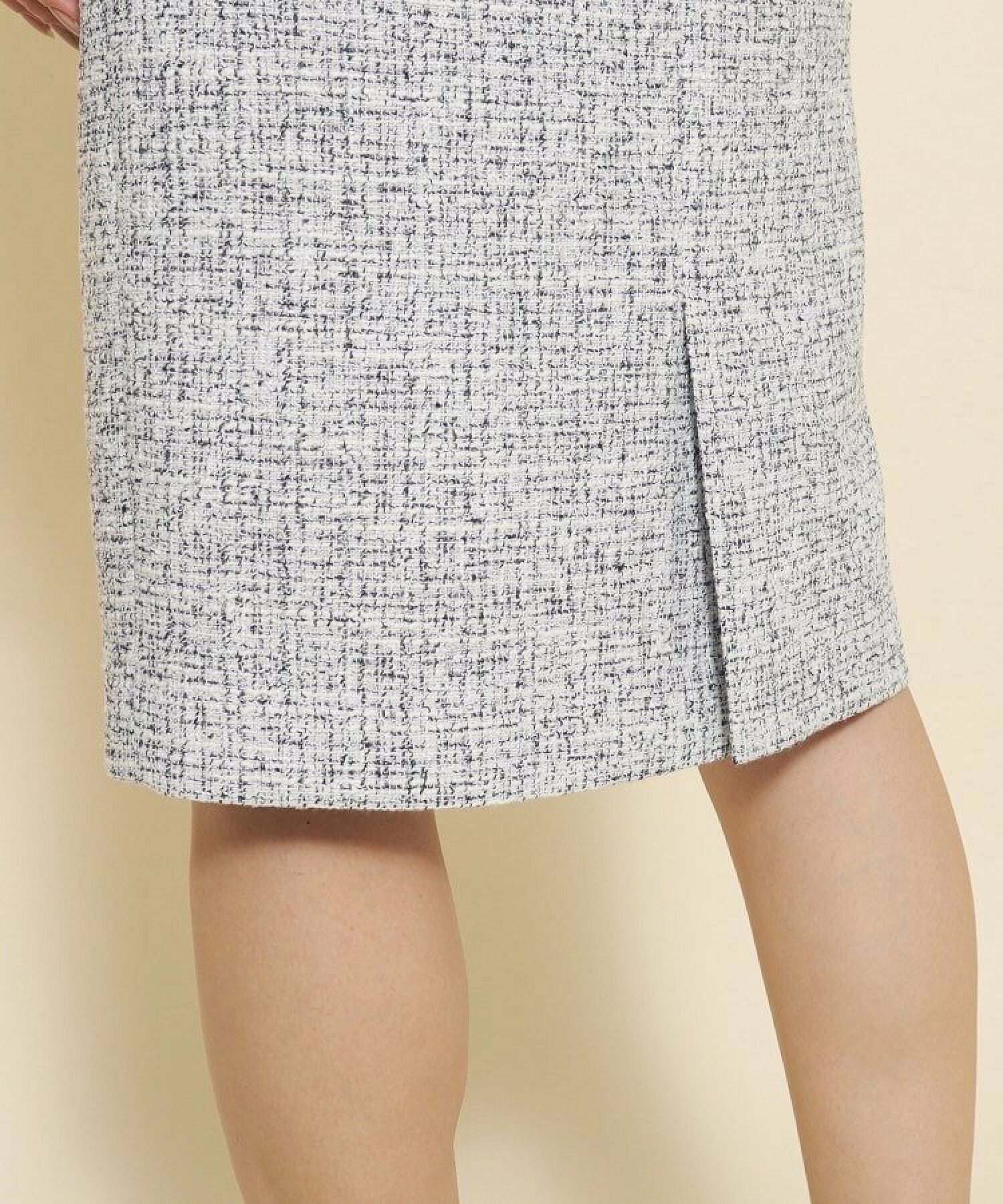 【ツィード/セットアップ可】シンプルでラインが美しい,タイトスカート